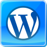 Blue WordPress Icon 96x96 png